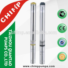 100QJ1021-4.0 agricultural irrigation three phase High performance brass/iron outlet deep well electric submersible pump